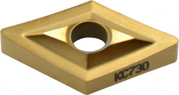 D - Diamond (Rhombic) 55-Deg 1/2" IC Carbide Insert, Grade KC730, TiN - Kennametal 1160880