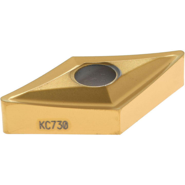 D - Diamond (Rhombic) 55-Deg 1/2" IC Carbide Insert, Grade KC730, TiN - Kennametal 1160885