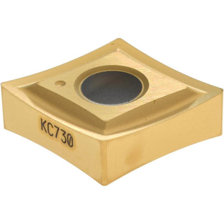 C - Diamond (Rhombic) 80-Deg 1/2" IC Carbide Insert, Grade KC730, TiN - Kennametal 1160898