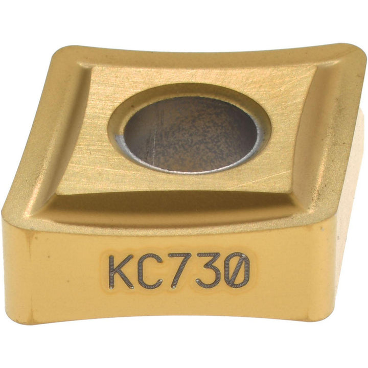 C - Diamond (Rhombic) 80-Deg 1/2" IC Carbide Insert, Grade KC730, TiN - Kennametal 1160900