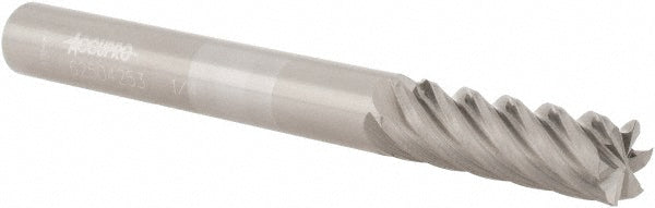 1/4" 6-Flute Solid Carbide Square End Mill - Accupro 12183851