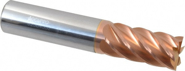 3/4" 6-Flute Solid Carbide Square End Mill, TiCN - Accupro 12183870