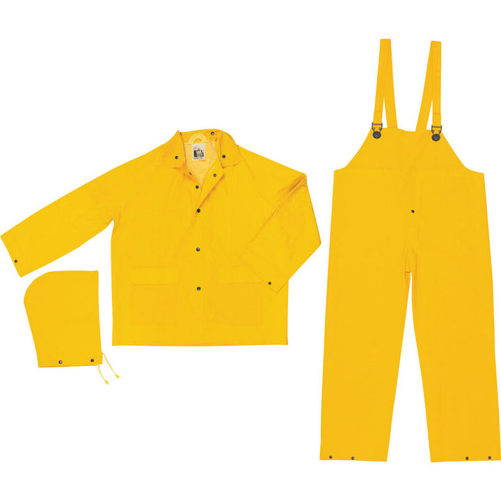 3X-Large Yellow Disposable; Rain Protective Garment - MCR Safety FR2003X3
