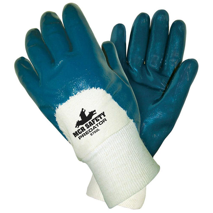 Small Blue; White General Purpose Gloves - MCR Safety 9750S
