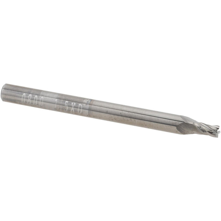 0.0800" 4-Flute Solid Carbide Square End Mill - Accupro 12277089