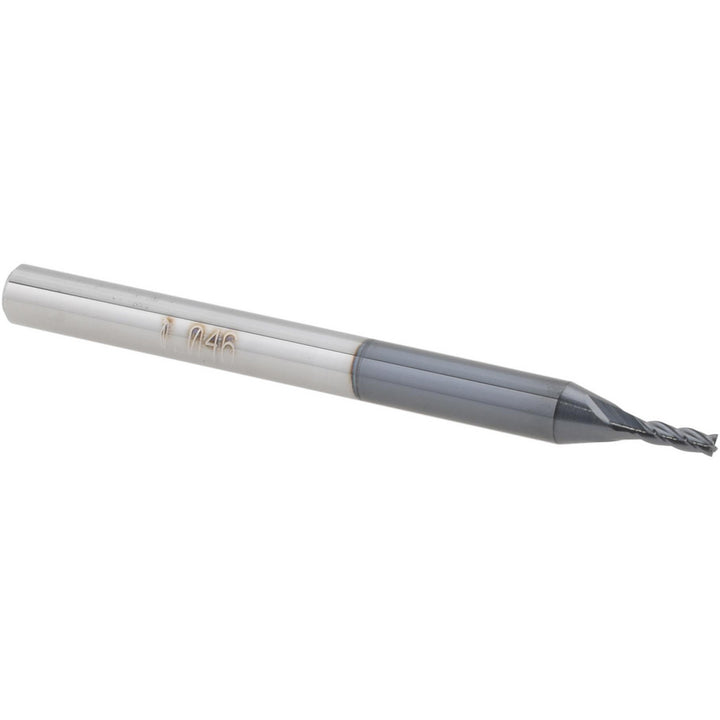0.0460" 4-Flute Solid Carbide Square End Mill, AlTiN - Accupro 14796960