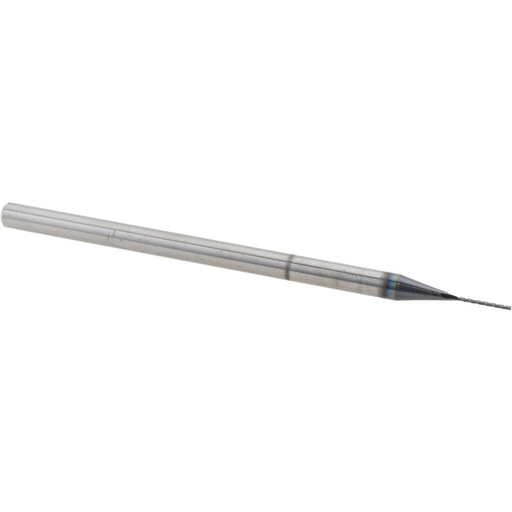 0.0200" 3-Flute Solid Carbide Square End Mill, AlTiN - Accupro 14883503
