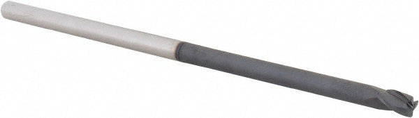 1/4in" 3-Flute Solid Carbide Corner Radius End Mill, AlTiN - Accupro 14796285