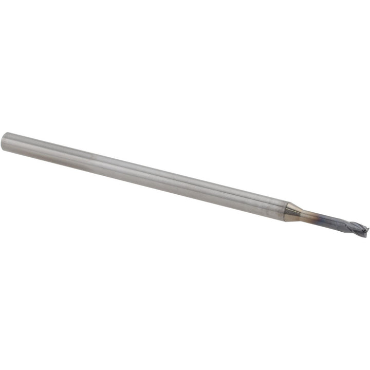 0.0781" 3-Flute Solid Carbide Corner Radius End Mill, AlTiN - Accupro 14796245