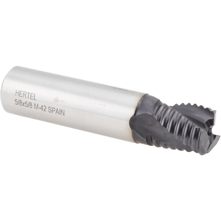 0.625" 3-Flute Cobalt Roughing End Mill, TiAlN - Hertel 62852363