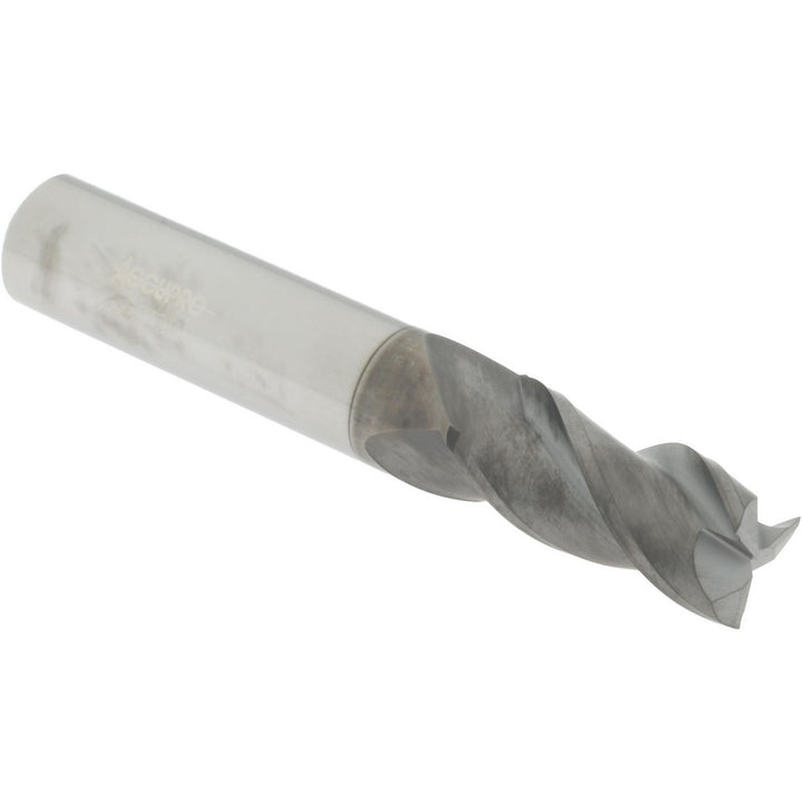 31/64" 3-Flute Solid Carbide Square End Mill, nACRo - Accupro 12178895