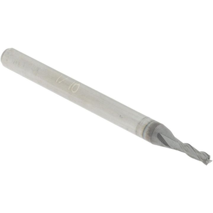 1/16" 3-Flute Solid Carbide Square End Mill, nACRo - Accupro 12178867