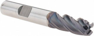 3/8in" 4-Flute Solid Carbide Corner Radius End Mill, TX - SGS 36738