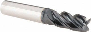 5/8" 4-Flute Solid Carbide Corner Radius & Corner Chamfer End Mill, AlTiN - Iscar 5622438