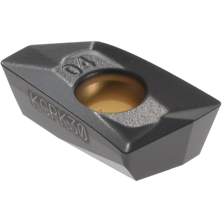 EDCT10T304PDERLD Solid Carbide Insert, Grade KCPK30, TiN - Kennametal 3682515