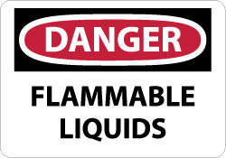 Flammable Liquids Sign - AccuformNMC D38RB