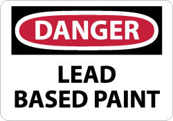 Danger - Lead Based Paint Sign - AccuformNMC D299RB