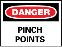 PINCH POINTS Sign - AccuformNMC D149PB