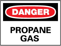 Propane Gas Sign - AccuformNMC D84RB