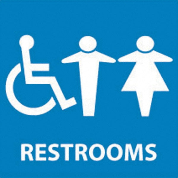 RESTROOMS Sign - AccuformNMC S75P