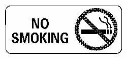 No Smoking Sign - AccuformNMC SA124P