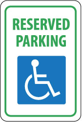 RESERVED PARKING Sign - AccuformNMC TM87G