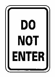 DO NOT ENTER Sign - AccuformNMC TM11G