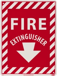 Fire Extinguisher Sign - AccuformNMC GL10R