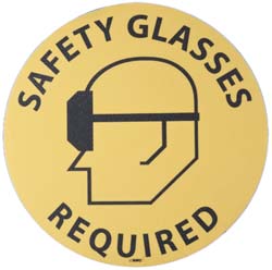 SAFETY GLASSES REQUIRED Sign - AccuformNMC MSCWFS15