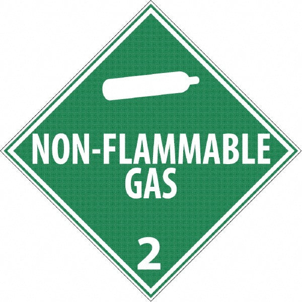 NON-FLAMMABLE GAS 2 Sign - AccuformNMC DL6R