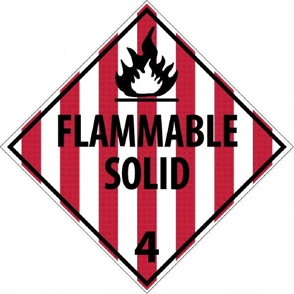 Flammable Solid Sign - AccuformNMC DL11R