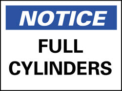 FULL CYLINDERS Sign - AccuformNMC N26RB