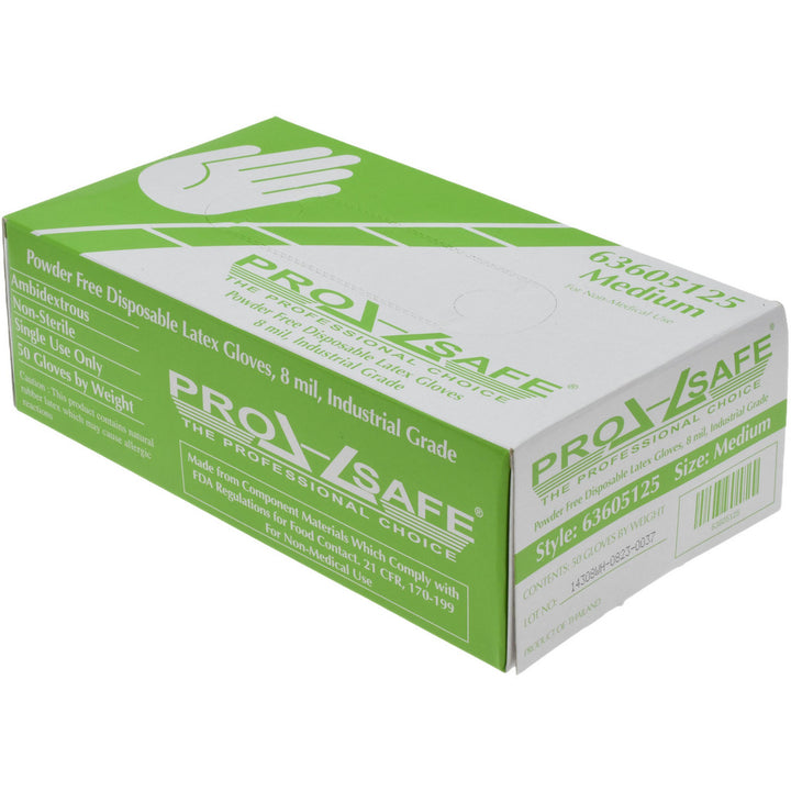 Natural Latex Gloves - PRO-SAFE GL8N-8PFM