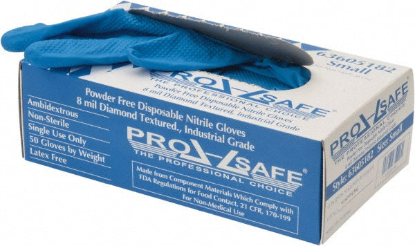 Blue Nitrile Gloves - PRO-SAFE GL6BLD-8PFS