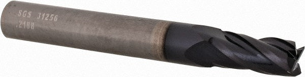 7/32" 4-Flute Solid Carbide Square End Mill, AlTiN - SGS 31256