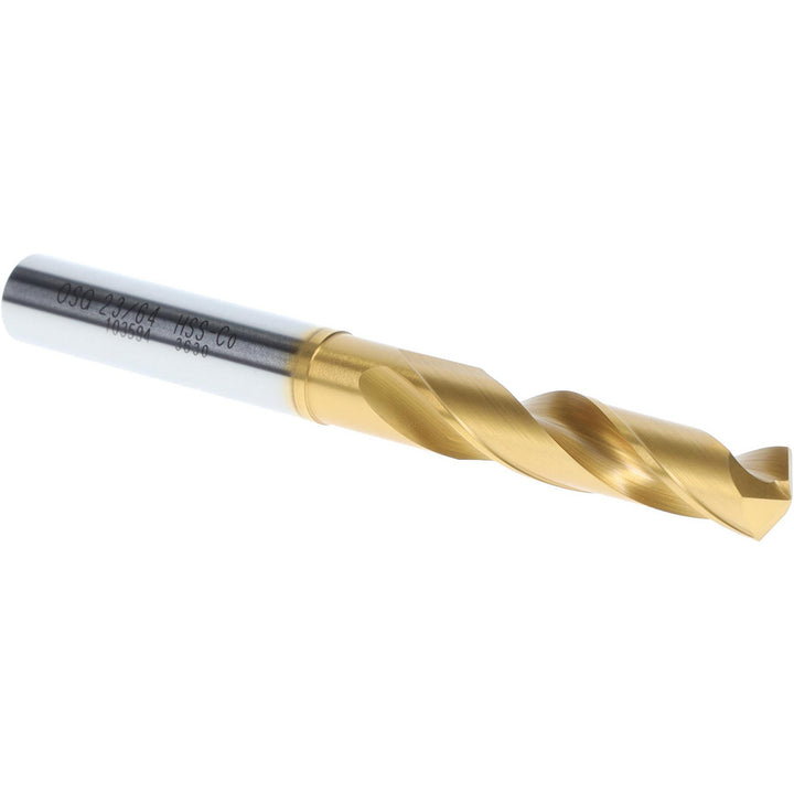 23/64" Cobalt High Speed Steel Screw Machine Drill Bit, TiN, 130° point - OSG 10359405