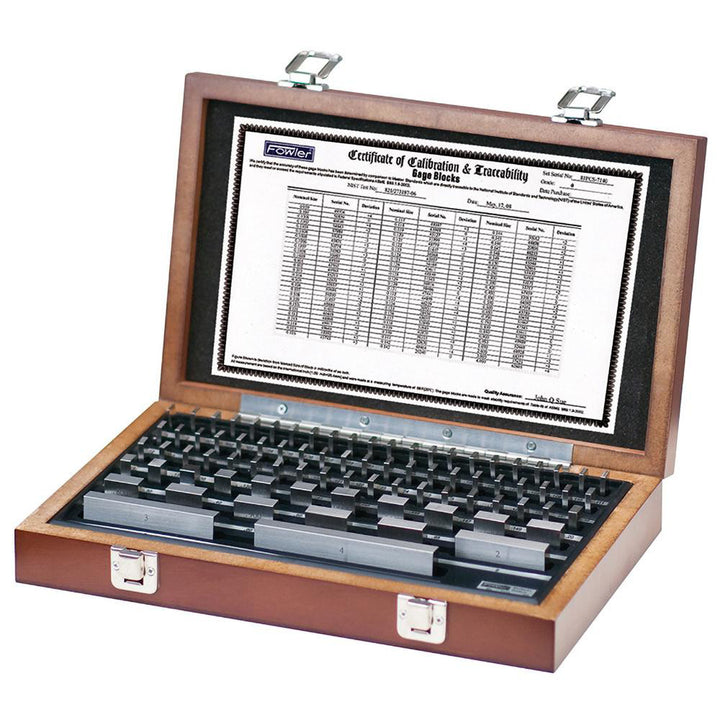 81-Piece Gage Block, Grade AS-1 - Fowler 53-670-081-0
