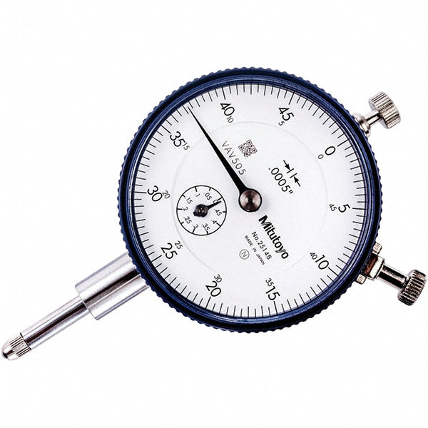 0.5000" Dial Indicator, 0.000500" grad - Mitutoyo 2514AB