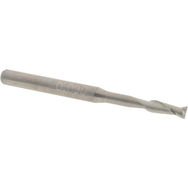 0.0950" 2-Flute Solid Carbide Square End Mill - Accupro 14797124