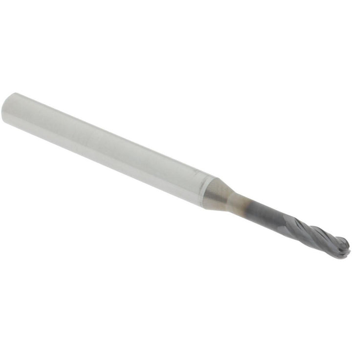 0.0800" 4-Flute Solid Carbide Ball End Mill, AlTiN - Accupro 14797511