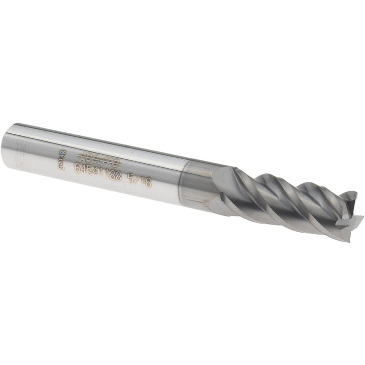 5/16" 4-Flute Solid Carbide Square End Mill, nACRo - Accupro 12178976