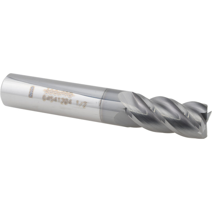 1/2" 4-Flute Solid Carbide Square End Mill, nACRo - Accupro 12178988