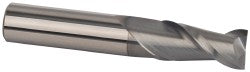 3/8" 2-Flute Solid Carbide Square End Mill, nACRo - Accupro 12178864