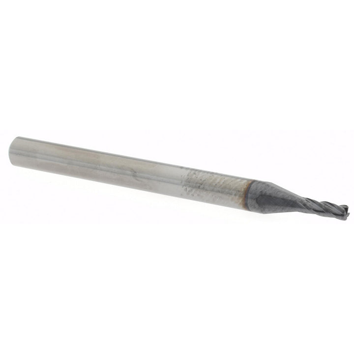0.0600in" 4-Flute Solid Carbide Corner Radius End Mill, AlTiN - Accupro 14797555