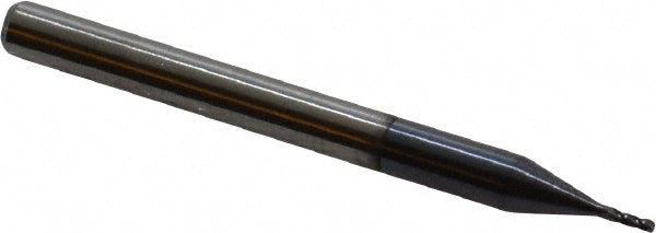 0.0300in" 4-Flute Solid Carbide Corner Radius End Mill, AlTiN - Accupro 14797544