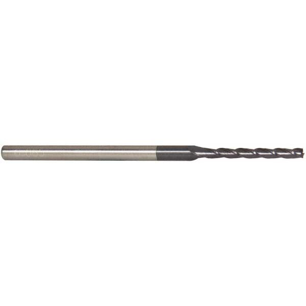 0.0850" 3-Flute Solid Carbide Square End Mill, AlTiN - Accupro 14883557