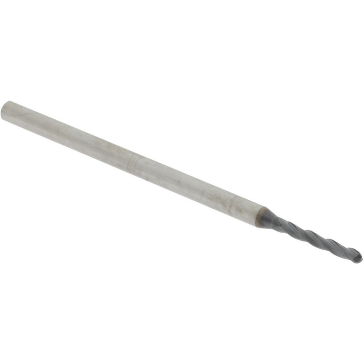 0.0750" 3-Flute Solid Carbide Ball End Mill, AlTiN - Accupro 14797484