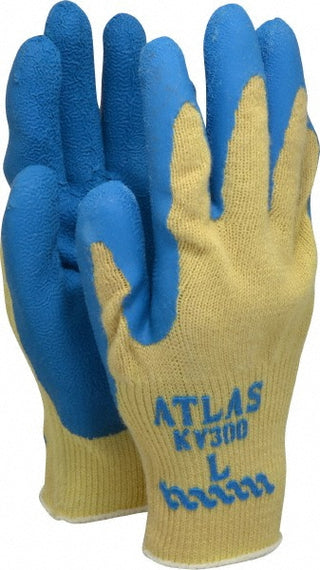 Large Yellow Kevlar Cut-Resistant Gloves - SHOWA KV300L-09
