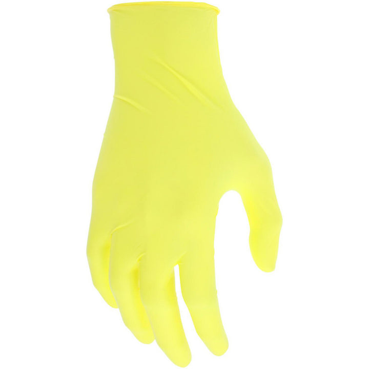 Yellow Nitrile Gloves - MCR Safety 60035YXL