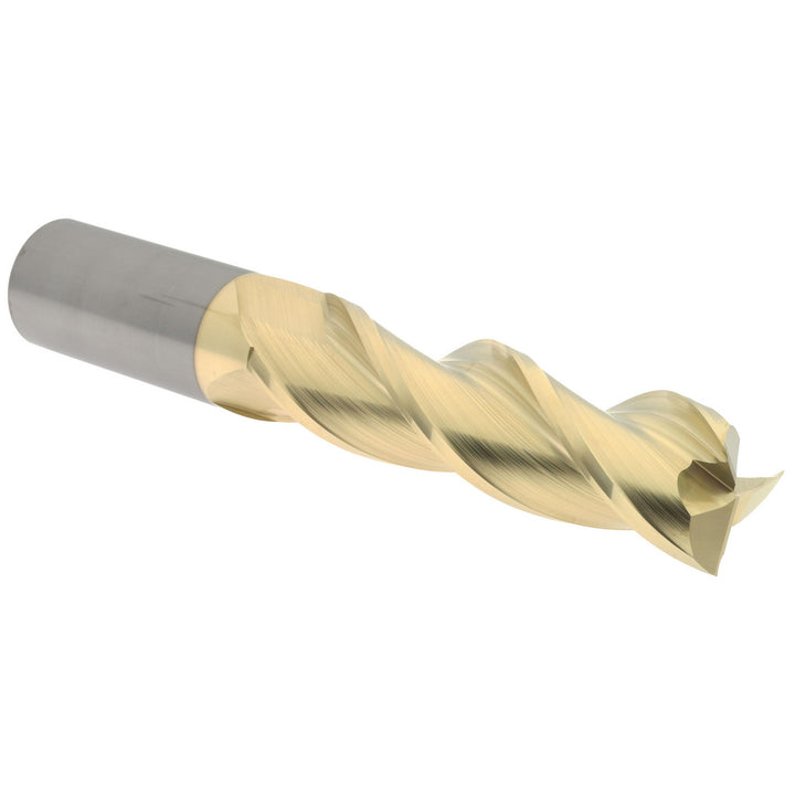 1" 3-Flute Solid Carbide Square End Mill, ZrN - Accupro 315093